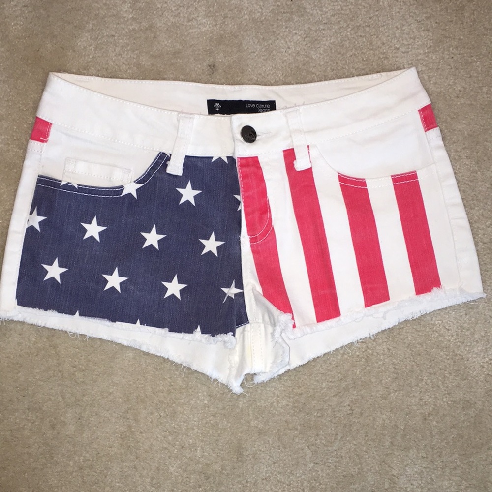 American flag shorts